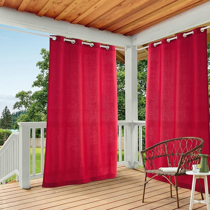 TOWN & COUNTRY BASICS Cabana Solid Heavyweight Indoor Outdoor Curtains by TOWN+%26+COUNTRY+BASICS