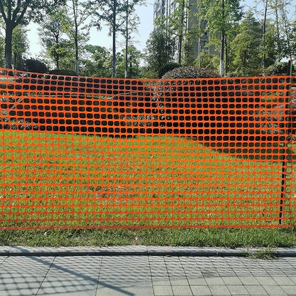 Safety Fence Plastic Mesh Fencing Roll, 4'x100' Feet 1 Roll with 100 Zip Ties, Temporary Reusable Netting for Snow Fence, Garden, Construction and Animal Barrier (Orange MW 10.71 lb/roll)