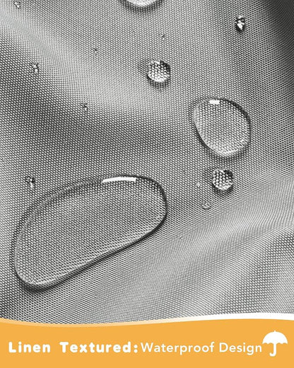 HolidayIdeas Outdoor Curtains for Patio Waterproof 4 Pcs 54x120 Inch Silver | - Image 2