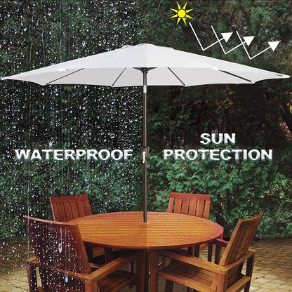 9' Outdoor Patio Umbrella, Outdoor Table Umbrella, Yard Umbrella, Market - Image 6