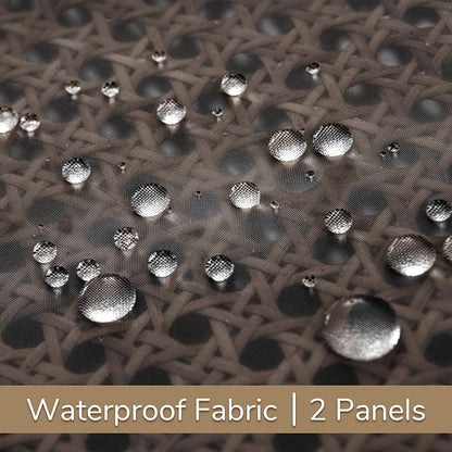 Outdoor Sheer Curtains for Patio Waterproof, 2 Panels Rod Pocket Indoor/Outdoor - Image 5