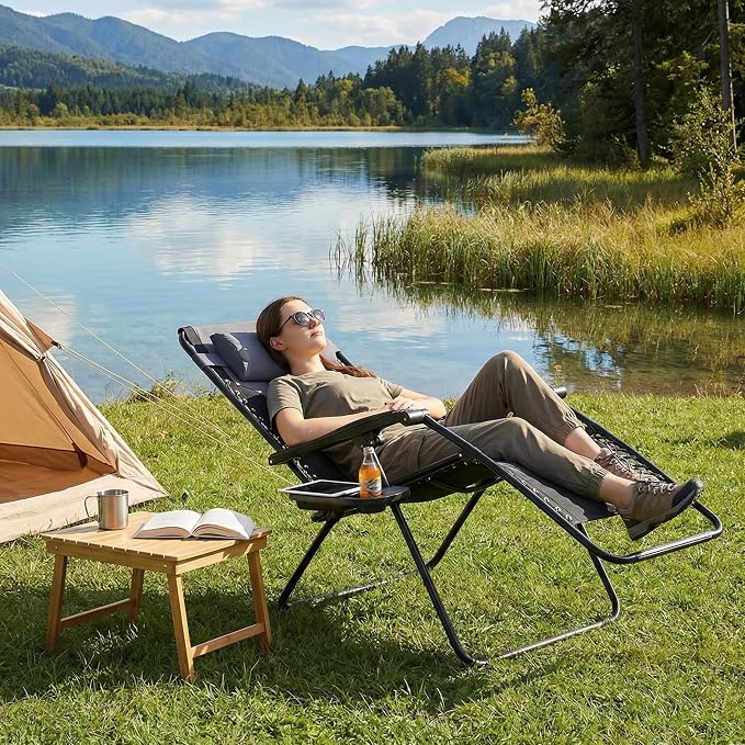 Zero Gravity Lawn Chairs, Oversized Padded Outdoor Chairs - Image 8