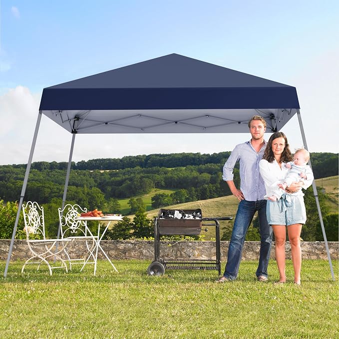10x10FT Slant Leg Pop Up Canopy Tent, Portable Outdoor Shelter | 10x10FT Base - Image 5