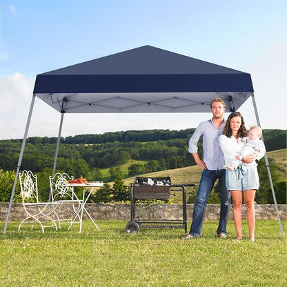 10x10FT Slant Leg Pop Up Canopy Tent, Portable Outdoor Shelter | 10x10FT Base - Image 5