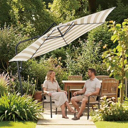 10FT Outdoor Offset Umbrella, Cantilever Patio Umbrella - Image 7