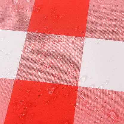2 Pack Waterproof Polyester Fabic Square Checkered Tablecloth，54x54 Outdoor Table Cloth，Oil Stain Prevention Table Cloth for Pinics and Parties（Red and White）
