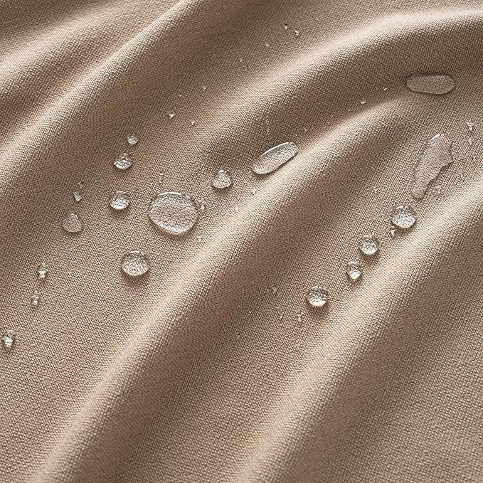 MIULEE Brown Linen Polyester Tablecloth 60x84 Inch Rectangle Table Cloth Waterproof,Stain Resistant & Wrinkle Resistant for Dining Party Wedding