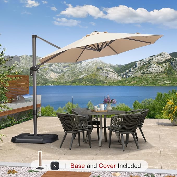 PURPLE LEAF Cantilever Umbrella - Image 2