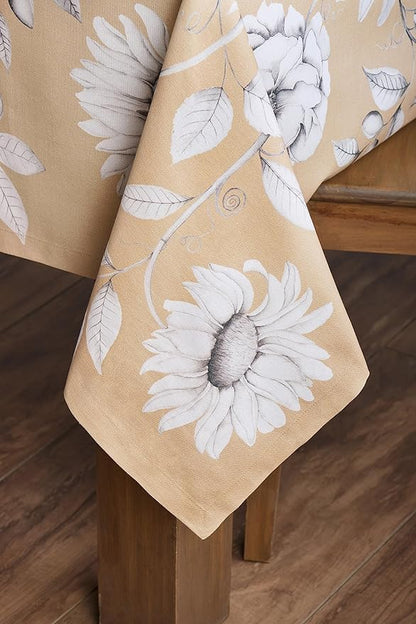 Maison d' Hermine Table Cloth Rectangle Table 100% Cotton 60 x 108 Inches Fall Tablecloth Reusable Everyday Use for Thanksgiving Christmas Decorations Dining Farmhouse Party (Pretty Autumn)