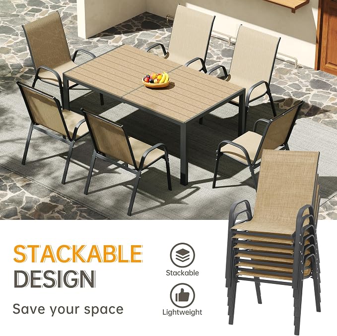 Patio Chairs Set of 8 - Image 6