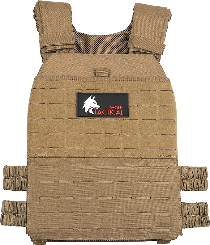 Wolf Tactical Adjustable Weighted Vest for Men & Women - Rucking, Workout, Running, Walking & CrossFit Weight Vest for Strength Training & Fitness
