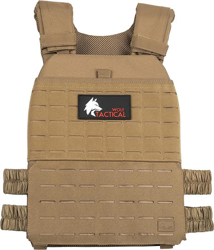 Wolf Tactical Adjustable Weighted Vest for Men & Women - Rucking, Workout, Running, Walking & CrossFit Weight Vest for Strength Training & Fitness