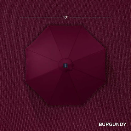 Best Choice Products 10ft Solar Polyester LED Lighted Patio Umbrella w/Tilt - Image 4