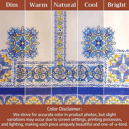 Maison d' Hermine Premium Table Cloth Square Table 100% Combed Cotton 70 x 70 Inches Tablecloth Reusable Decorative for Dining Room, Farmhouse, Home, Party, Festive & Wedding - Sciacca