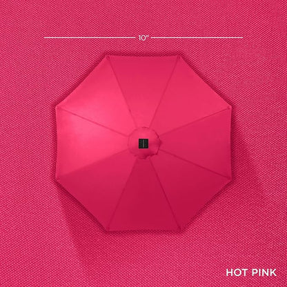 Best Choice Products 10ft Solar Polyester LED Lighted Patio Umbrella w/Tilt - Image 4
