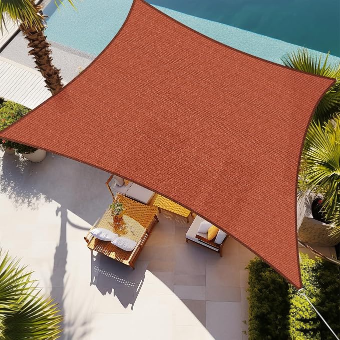 Shade&Beyond 12'x24' Sun Shade Sail Canopy Rectangle, UV Block Breathable by ShadeBeyond
