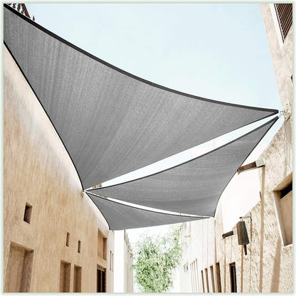 ColourTree 20' x 20' x 20' Grey Sun Shade Sail Triangle CTSLT20 by ColourTree