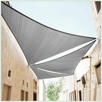 ColourTree 12' x 12' x 12' Grey Sun Shade Sail Triangle CTSLT12 by ColourTree
