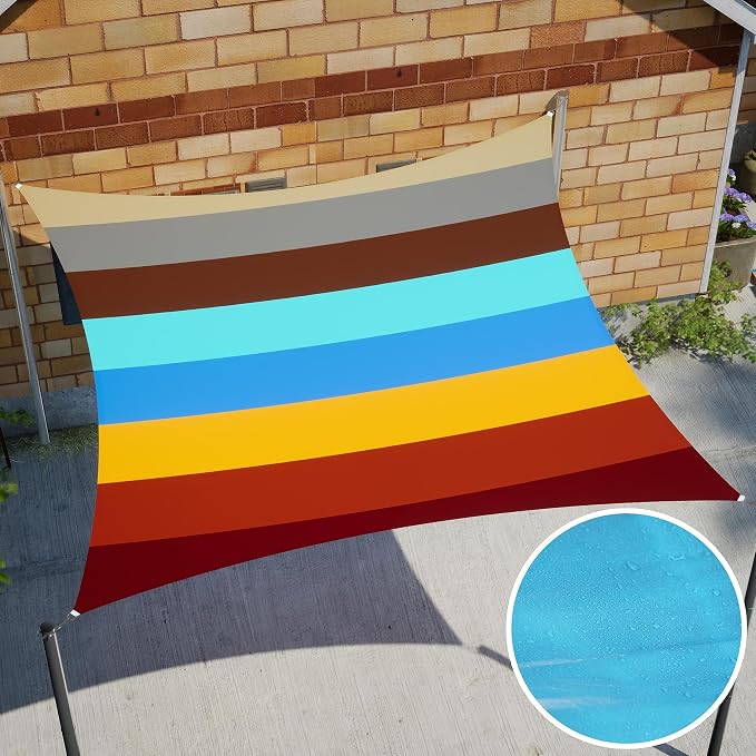Royal Shade 20' x 20' x 20' Yellow Triangle Waterproof Sun Shade Sail Order to - Image 8