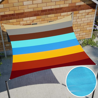 Royal Shade 6' x 8' x 10' Beige Triangle Waterproof Sun Shade Sail Order to - Image 8