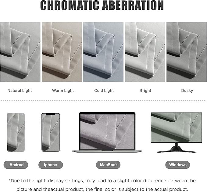 BONZER Outdoor Curtains for Patio Waterproof Thick | Privacy Grommet Light - Image 5