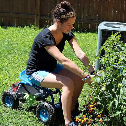 Sunnydaze Rolling Garden Cart - Image 4