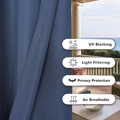 BONZER Waterproof Indoor/Outdoor Curtains - Image 4