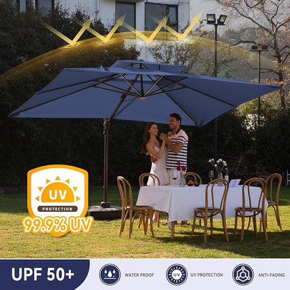 10x13FT Cantilever Patio Umbrella - Image 6