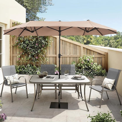 HERA'S PALACE 13 ft Rectangle Patio Umbrellas Large Outdoor Umbrella - Image 7