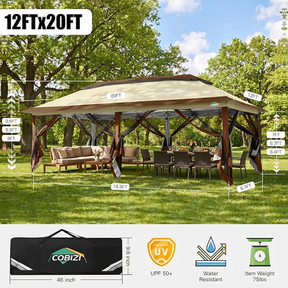 COBIZI 12x20 Pop Up Canopy Tent - Image 2