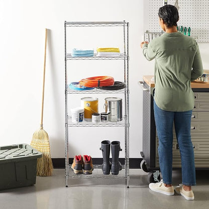 Amazon Basics 5-Shelf Adjustable Storage Shelving Unit - Image 2