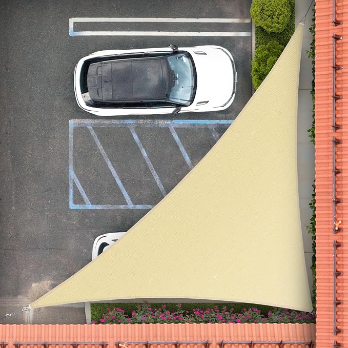 Royal Shade Beige 20' x 20' x 28.3' Right Triangle Sun Shade Sail RS-SLT by RoyalShade