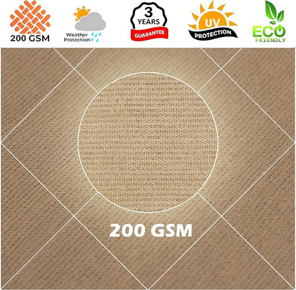 Royal Shade 9' x 9' x 9' Sand Beige Triangle Sun Shade Sail Order to Make - Image 8