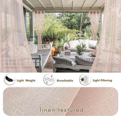 Semi Voile Sheer Outdoor Curtains - Image 3
