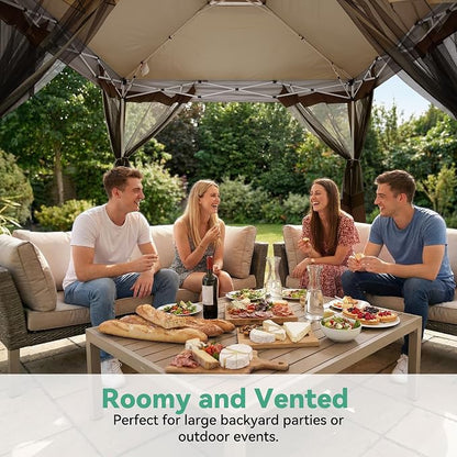 COBIZI 12x12 FT Pop up Gazebo on Clearance Canopy Tent, Carpas para Patio - Image 4