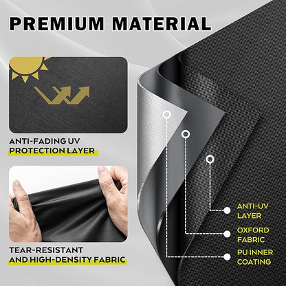 Griddle Cover for Charbroil 28" Performance Series 2-Burner Grill, Flat Top Grill Cover for Charbroil 28in Propane Gas Griddle 463459924 All Weather Protective Cover