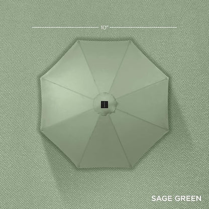 Best Choice Products 10ft Solar Polyester LED Lighted Patio Umbrella w/Tilt - Image 4