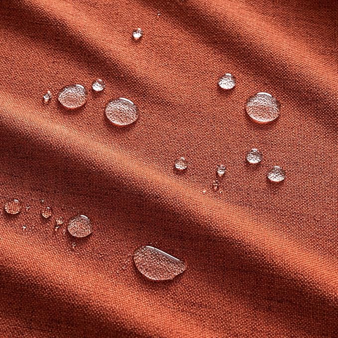 MIULEE Burnt Orange Linen Polyester Tablecloth Fall Thanksgiving 60x104 Inch Rectangle Table Cloth Waterproof,Stain Resistant & Wrinkle Resistant for Dining Party Wedding