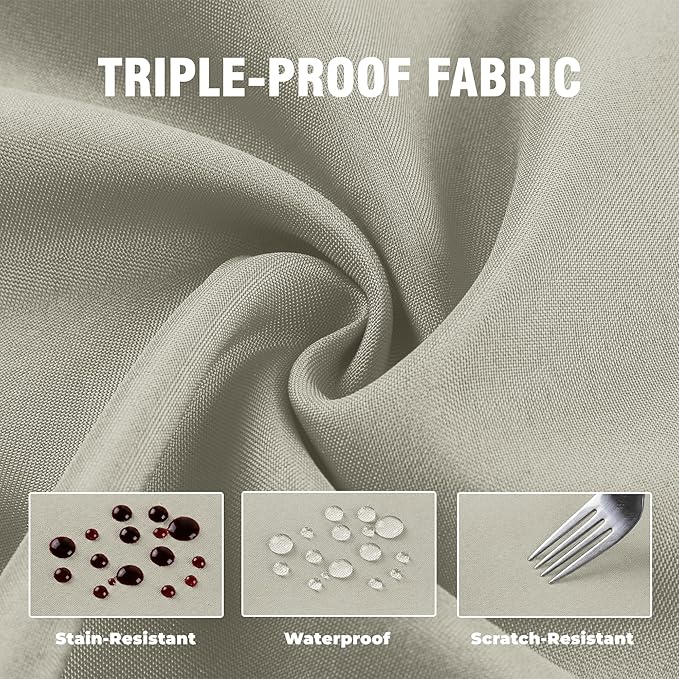 Set of 6 Outdoor Curtains for Patio Waterproof, Breathable Grommet Panels for - Image 6