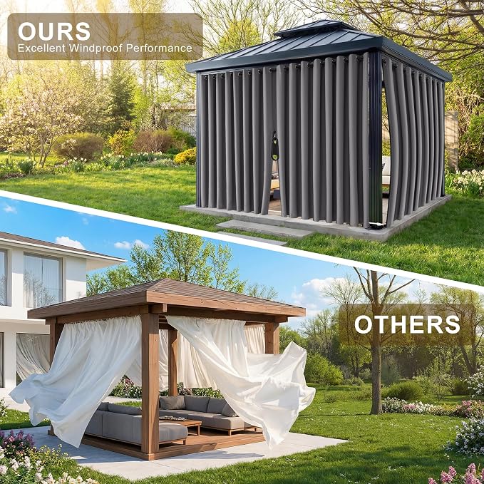 RYB HOME Fade-Resistant Outdoor Curtains - Image 4