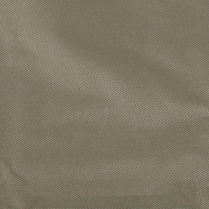 Sunnydaze Round Outdoor Fire Pit Cover - Heavy-Duty 300D Polyester and PVC with Drawstring Closure - Khaki - 36-Inch