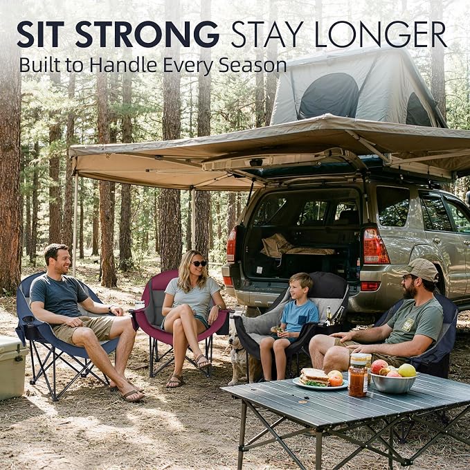 Oversized Camping Chair for Adults 2 Pack - Image 6