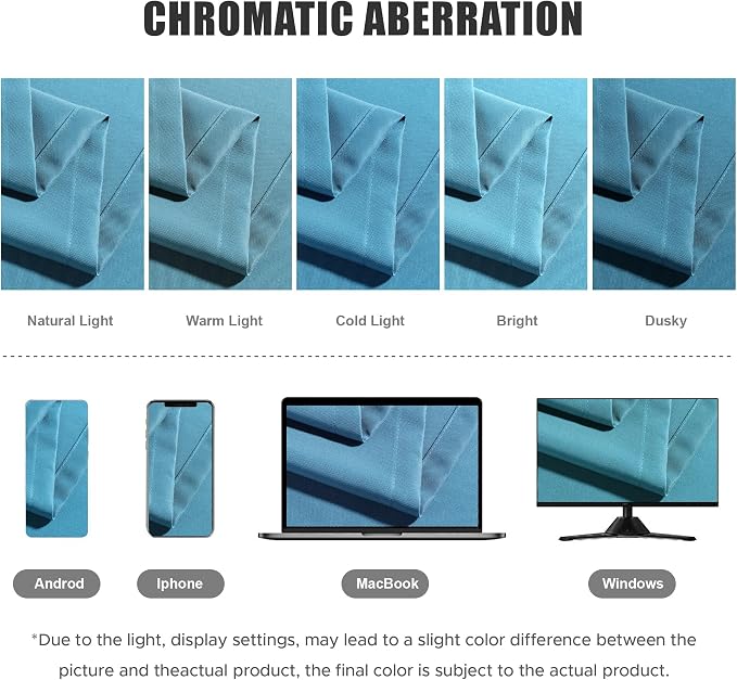 BONZER Outdoor Curtains for Patio Waterproof Thick | Privacy Wide Grommet Light - Image 5