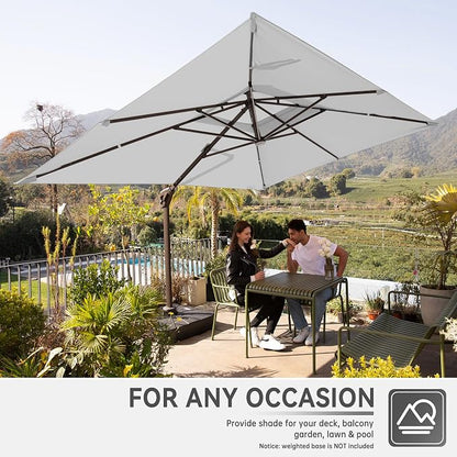 10x13FT Cantilever Patio Umbrella - Image 7
