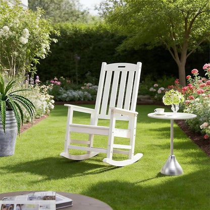 Oversized Outdoor Rocking Chair, HDPE Porch Rocker | High Back Rocking Chairs - Image 2