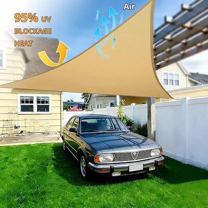 16' x 16' x 16' Triangle Sun Shade Sail - Image 5
