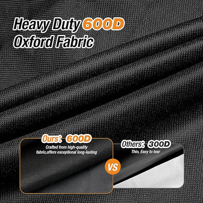 Heavy Duty Flat Top Grill Cover for Blackstone 28" Omnivore Griddle,54 inch Cover for 1883 Original Griddle with Hood, 2 Burner Grill Cover for Black Stone,54"x 26"x35"