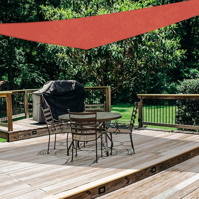 AsterOutdoor Sun Shade Sail Triangle 16' x 16' x 16' UV Block Canopy - Image 5