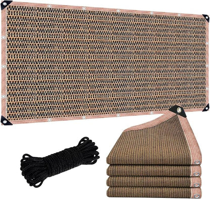 90% Sun Shade Cloth with Grommets, 20 x 20 FT Pergola Replacement Shade Cover by Unknown