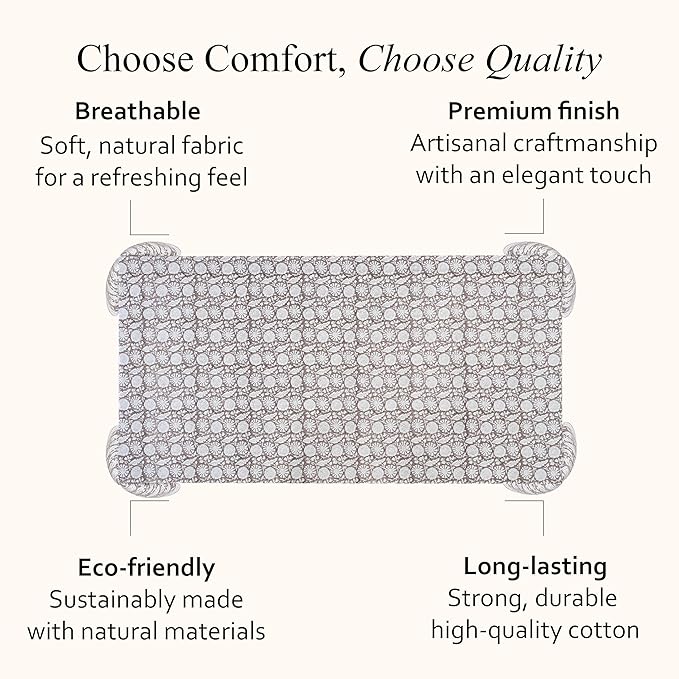 CPC Rustic Brown Tablecloth 100% Cotton 80x120 Inch Indian Block Print Rectangle Table Cover, Table Cloth for Gifting in Weddings, Halloween, Fall, Christmas, Thanksgiving